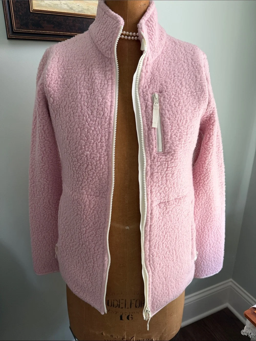 Women's Pink Sherpa Zip-Up Jacket by Talbot’s